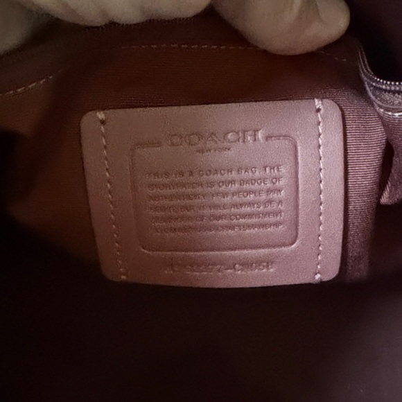 Coach Brown and Red Signature Tote - Picture 5 of 8